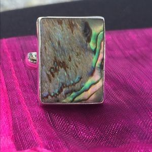 Beautiful sterling silver ring with natural stone